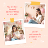 High-end digital birthday card for women and girls.