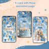 Animation storyboard featuring festive birthday wishes and colorful dynamic graphics