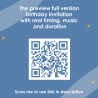 QR code leading to a full video preview of the magical Woodland Fairy animated invitation.