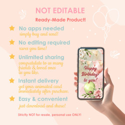 Key features of the No Shipping Digital. Highlights instant delivery and eco-friendly of the eCard. for last-minute gift ideas.