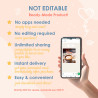 Instant download digital file for text messages, textable greeting no editing needed.
