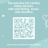 Unique video animated message pack for daily good mood and positive vibes. QR code for preview