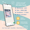 Technical details: 1080x1080 loopable MP4 video files, 7 to 10 seconds long. Animated Good Night message sticker used in chat.