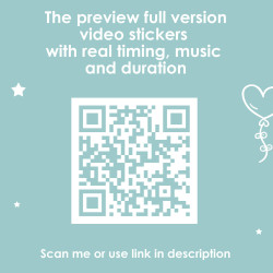 QR code for preview of set Good night mini video for communication